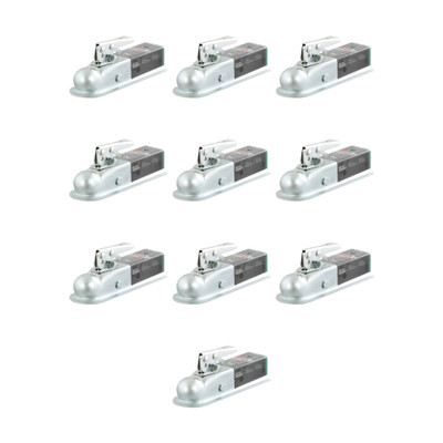 CURT (10-Pack) 2" Straight-Tongue Coupler with Posi-Lock (2" Channel, 3,500 lbs, Zinc)