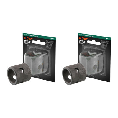 CURT (2-Pack) Replacement Swivel Jack Male Pipe Mount (9/16" Pin Hole, Packaged)