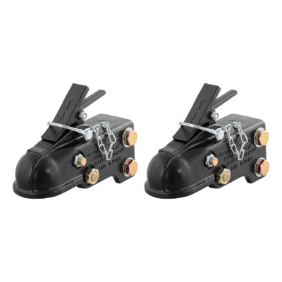 CURT (2-Pack) 2-5/16" Channel-Mount Coupler with Easy-Lock (15,000 lbs, Black)