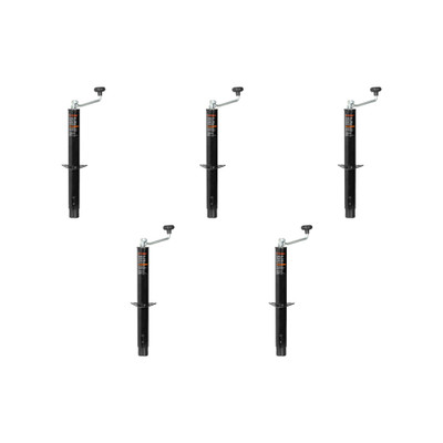 CURT (5-Pack) A-Frame Trailer Jack with Top Handle (5,000 lbs, 15" Travel)