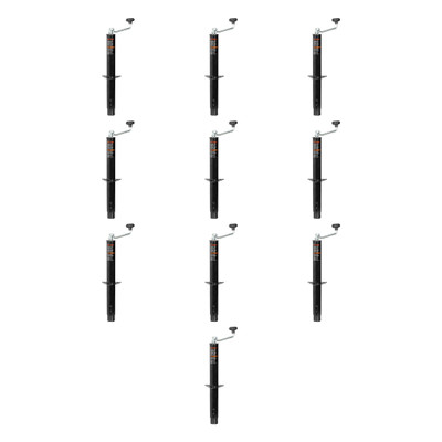 CURT (10-Pack) A-Frame Trailer Jack with Top Handle (5,000 lbs, 15" Travel)