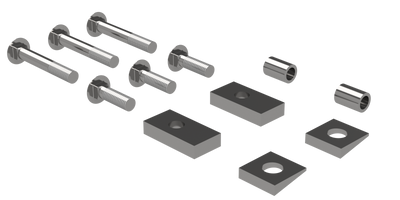 2007-2021 Toyota Tundra Spacer Kit B&W Custom Installation Kit For Universal Mounting Rails For Some Toyota Trucks RVR3204