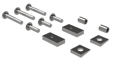 2007-2021 Toyota Tundra Spacer Kit B&W Custom Installation Kit For Universal Mounting Rails For Some Toyota Trucks RVR3204