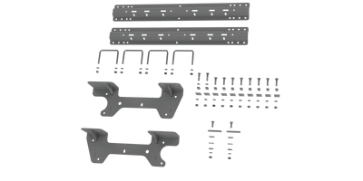 2019-2023 Chevrolet/GMC 1500 - Excludes 2019 Chevrolet LD & GMC Limited & with CarbonPro Bed B&W Custom Installation Kit For Universal Mounting Rails For Some GM Trucks RVK2504