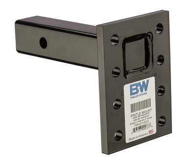 B&W Trailer Hitches Pintle Mount 16K 8 Hole Pintle Hook Mounting Plate BQVLPMHD14002