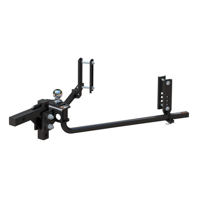 CURT 17599 TruTrack 2P Round Bar Weight Distribution Hitch with 2x Sway Control, Up to 8K, 2-In Shank, 2-5/16-Inch Ball