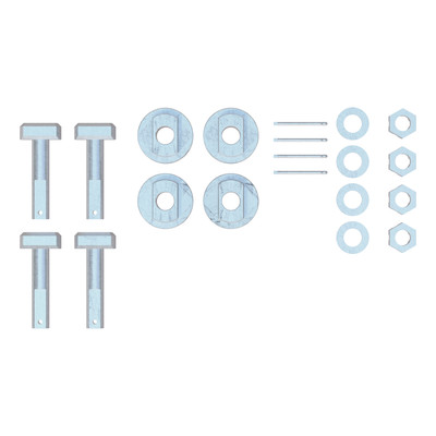 CURT 19210 Replacement 5th Wheel Puck System Anchors, Compatible with Chevrolet, GMC, Fits 16025