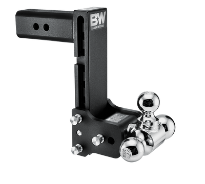 B&W 14.5K 8-1/2" Drop 9" Rise ( 1-7/8" , 2-5/16" Balls) Adjustable Ball Mount Hitch For 2-1/2" Recievers  TS20050B