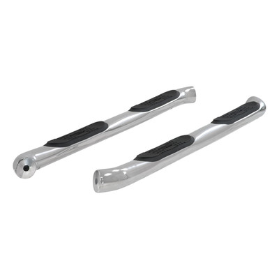 ARIES 3" Round Polished Stainless Side Bars, Select Toyota Highlander Step Nerf Bar Kit