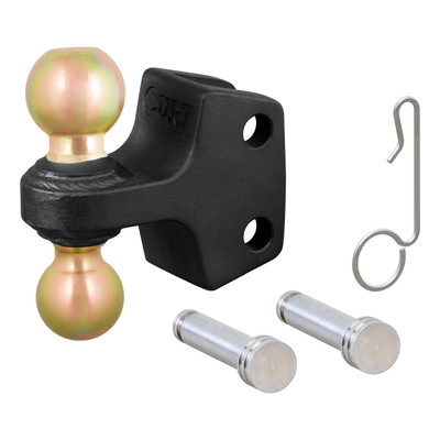 CURT HD Dual Ball Attachment for Weight Distribution Shank Trailer Hitch Ball Mount