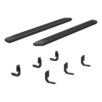ARIES AdvantEDGE 5-1/2" x 91" Black Aluminum Side Bars, Select Ford F250, F350, F450 Step Nerf Bar