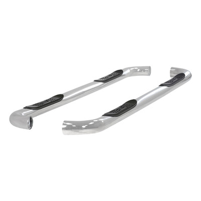 ARIES 3" Round Polished Stainless Side Bars, Select Ford Excursion, F-250, F-350 Step Nerf Bar Kit
