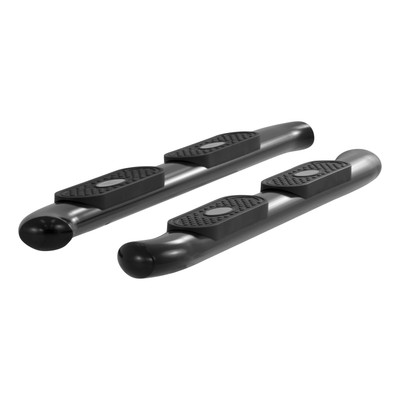 ARIES 4" Black Steel Oval Side Bars, Select Toyota FJ Cruiser Step Nerf Bar Kit