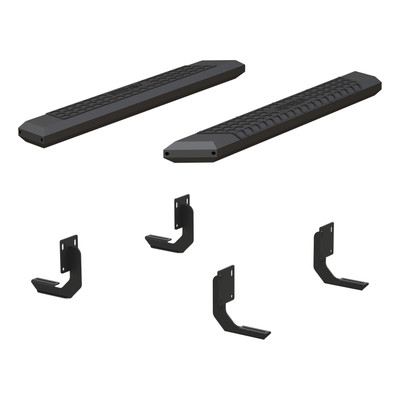 ARIES AdvantEDGE 5-1/2" x 53" Black Aluminum Side Bars, Select Ford F-250, F-350 Step Nerf Bar Kit