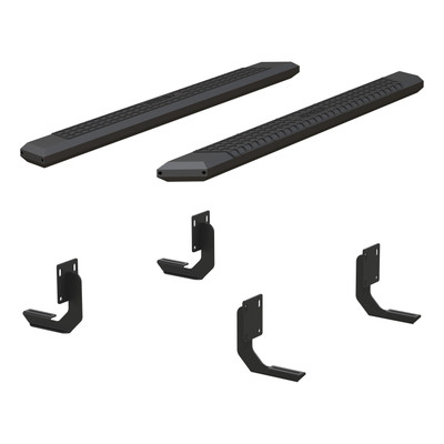 ARIES AdvantEDGE 5-1/2" x 75" Black Aluminum Side Bars, Select Ford F-250, F-350 Step Nerf Bar Kit