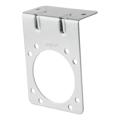 CURT Connector Mounting Bracket for 7-Way RV Blade (Zinc) Trailer Wire Connector Mounting Bracket