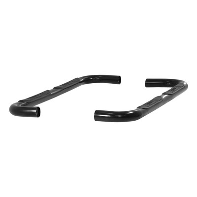 ARIES 3" Round Black Steel Side Bars, Select Jeep Cherokee Step Nerf Bar Kit