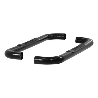 ARIES 3" Round Black Steel Side Bars, Select Blazer FS, Tahoe, Yukon, C, K Step Nerf Bar Kit