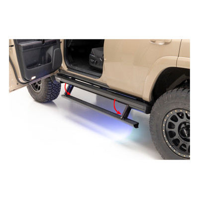 ARIES ActionTrac 69.6" Powered Running Boards, Select Toyota 4Runner Step Nerf Bar Kit