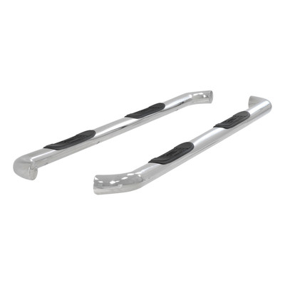 ARIES 3" Round Polished Stainless Side Bars, Select Toyota Tundra Step Nerf Bar Kit