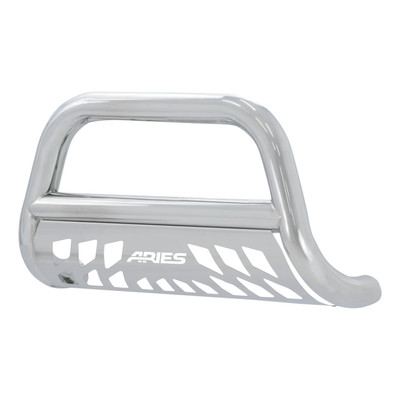ARIES 3" Polished Stainless Bull Bar, Select Toyota Tacoma Brush Guard