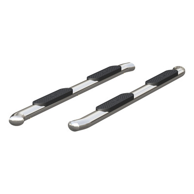 ARIES 4" Polished Stainless Oval Side Bars, Select Dodge, Ram 1500, 2500, 3500 Step Nerf Bar Kit