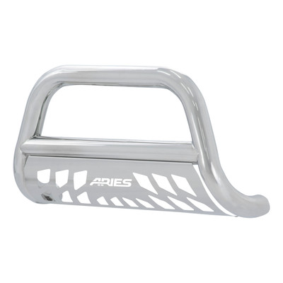 ARIES 3" Polished Stainless Bull Bar, Select Cadillac, Chevrolet, GMC Brush Guard