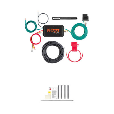 CURT Powered 3-to-2-Wire Taillight Converter Trailer Tow Harness