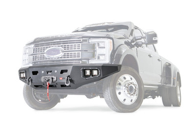 Warn 107181 Ascent HD Winch Bumper Ford F450/F550 Steel Black