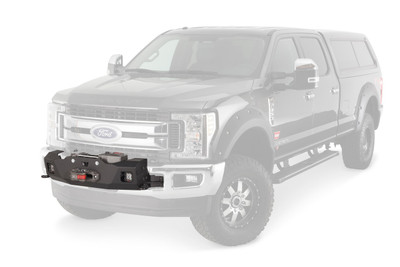 Warn 103012 Grille Guard Kit Ford Super Duty - Steel Powder Coated Black