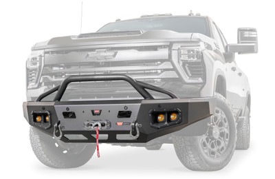Warn 110914 Ascent HD Winch Bumper Black Powder Coated Steel