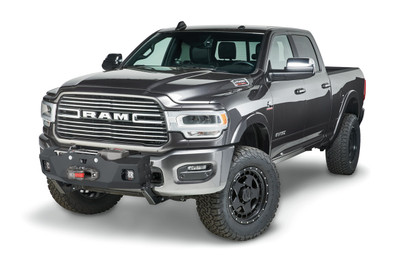 Warn 108004 Winch Mount Bracket Kit - RAM Heavy Duty Black Steel