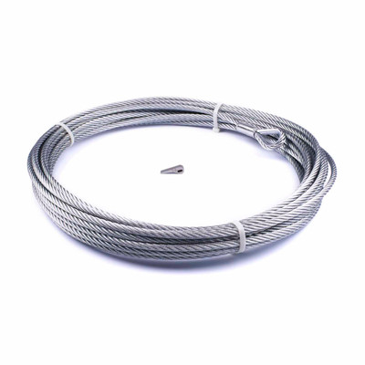 Warn 89213 Winch Cable 3/8 x 80 Galvanized Aircraft Wire Rope