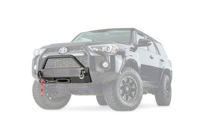 Warn 100022 Winch Mount for Toyota 4Runner | Low-Profile Grille Guard | Recovery Shackles