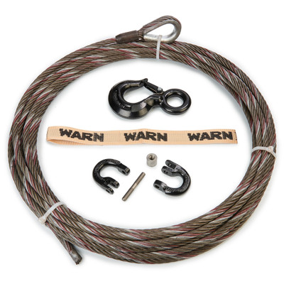 Warn 82784 7/16 Winch Cable Assembly 100ft EIPS Industrial Grade