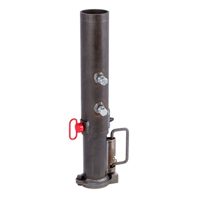 CURT 30K 2-5/16" Adjustable Heavy-Duty Gooseneck Coupler, Round Tube, Weld-On, Carbon Steel 25030