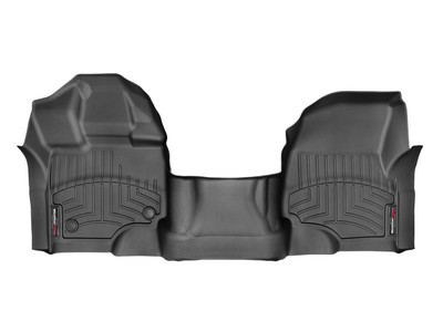 WeatherTech FloorLinerTM DigitalFit; Black; Front; Over The Hump 447931