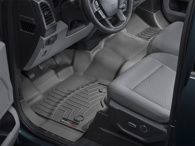 WeatherTech FloorLinerTM DigitalFit; Black; Front; Over The Hump 447931V