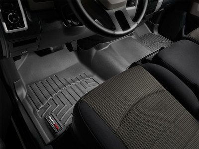 WeatherTech FloorLinerTM DigitalFit; Black; Front; Over The Hump 443281