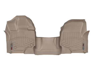 WeatherTech FloorLinerTM DigitalFit; Tan; Front; Over The Hump 457931
