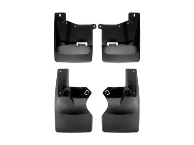 WeatherTech MudFlap No-Drill DigitalFit MudFlap Kit; Dually; Black 110118-120121