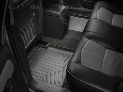 WeatherTech FloorLinerTM DigitalFit; Black; Rear; 2 Pieces 441442