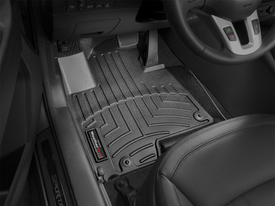 WeatherTech FloorLinerTM DigitalFit; Black; Front 442921
