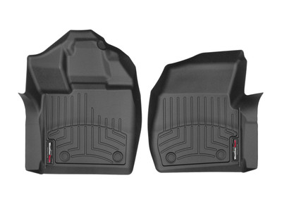 WeatherTech FloorLinerTM DigitalFit; Black; Front 449521V