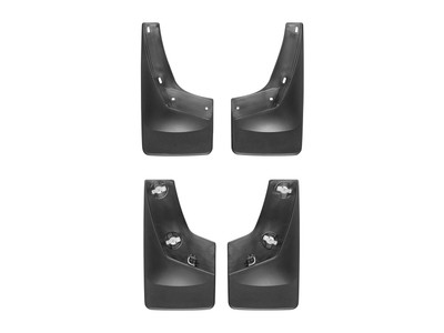 WeatherTech MudFlap No-Drill DigitalFit MudFlap Kit; Black 110011-120011