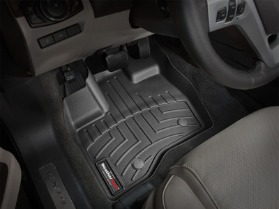 WeatherTech FloorLinerTM DigitalFit; Black; Front 443591