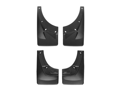 WeatherTech MudFlap No-Drill DigitalFit MudFlap Kit; Black 110013-120022