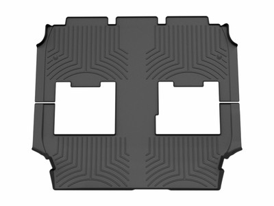 WeatherTech FloorLinerTM HP; Black; Rear and Third Row; 1 Piece 449453IM