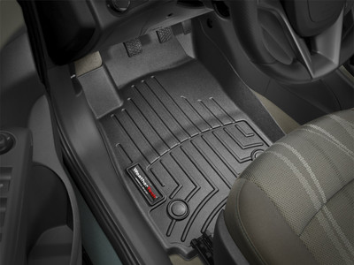 WeatherTech FloorLinerTM DigitalFit; Black; Front 444421