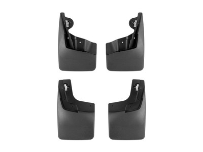 WeatherTech MudFlap No-Drill DigitalFit MudFlap Kit; Black 110170-120170
